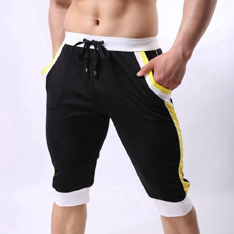 XXL  Brand Men Shorts Cotton Beach Boxer Sexy Wear Baseball capri Designer Shorts New Trunks FX1023 5