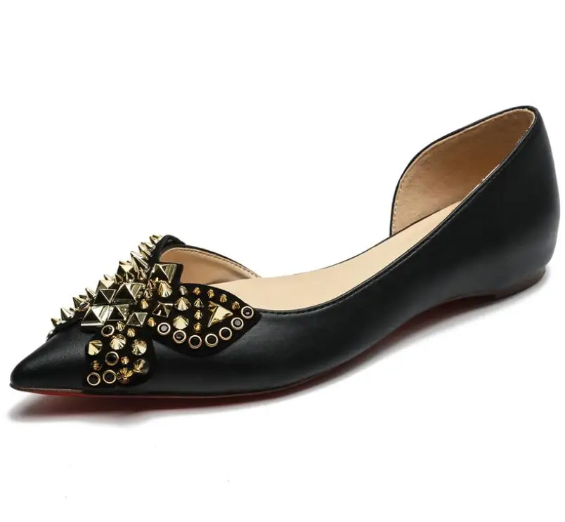 

SunNY Everest 2019 New women rivet shoe girls pumps sexy shoes low heel work Women's Summer women Female shoes Rivets 34-40