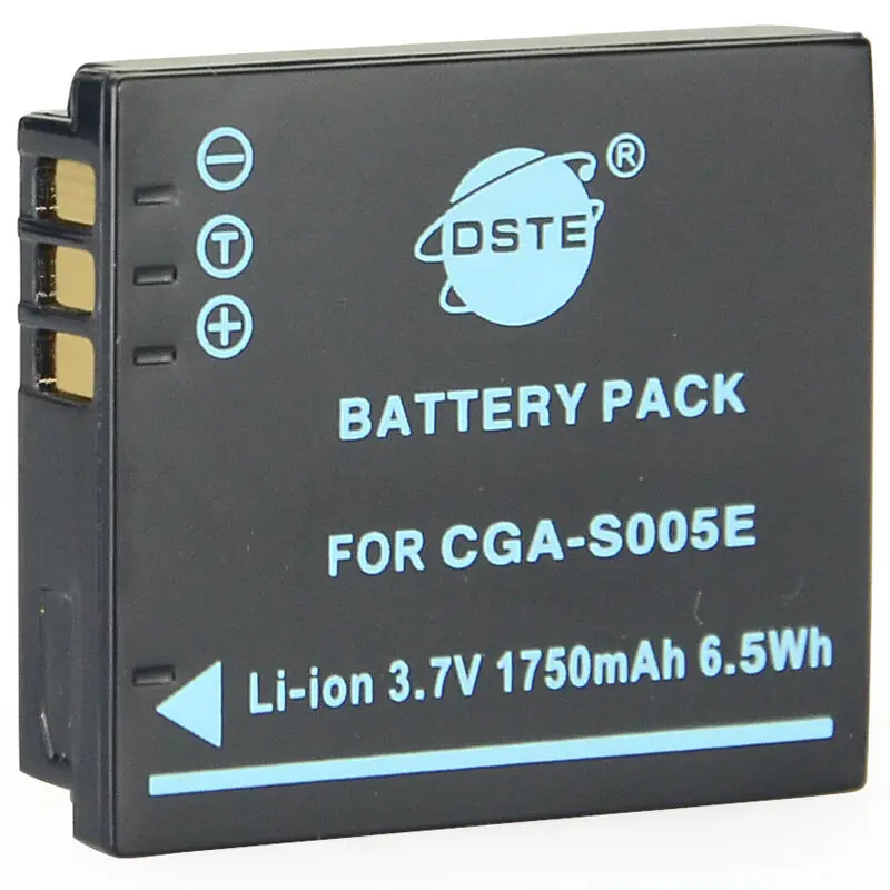 4 шт. 1750 мАч 3,7 V CGA-S005E S005E DMW-BCC12 DSTE Камера Батарея Зарядное устройство для цифрового фотоаппарата Panasonic FS1 FXO1-A F IA-BH125C BP-41 D-Li106 DB-65
