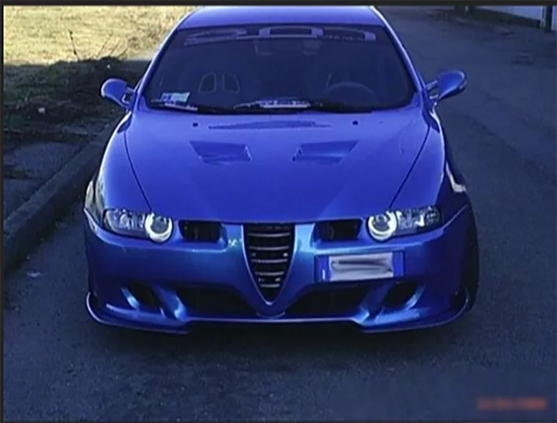 Для Alfa Romeo 147 2000-04 галогенная фара белый и янтарный двойной цвет хлопок светодиодный набор ангельских глаз halo Кольцо DRL указатель поворота
