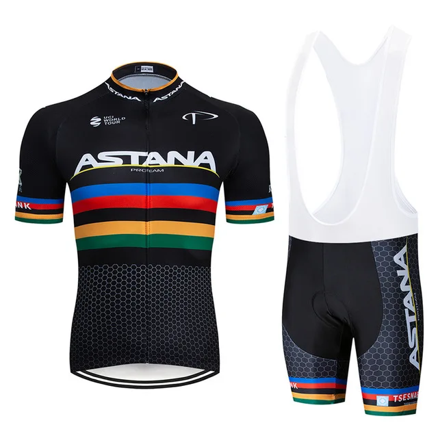 Pro UCI World Tour ASTANA велосипедная одежда для мужчин, одежда для горного велосипеда, одежда для велосипеда, Мужская одежда для велоспорта 9D ge - Цвет: 2