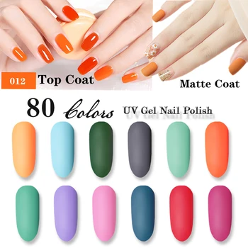 

Lghzlink Matte Top Coat Color UV Gel Nail Polish Gray Series Semi Permanent Soak Off UV Gel Varnish DIY Nail Primer Gel Paint
