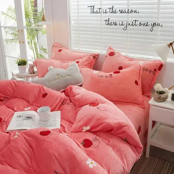 

YanTing Reactive Printing Duvet Cover With Pillowcase Anti Fading Anti pilling Home Textile Twin Full Queen King Size