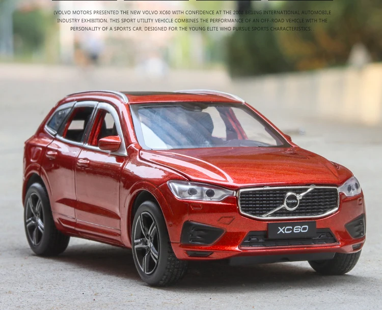 Горячая масштаб 1:32 колеса Литой Автомобиль suv металлическая модель с светильник и звуком volvoes xc60 вытяните назад автомобиль игрушки коллекция для подарков