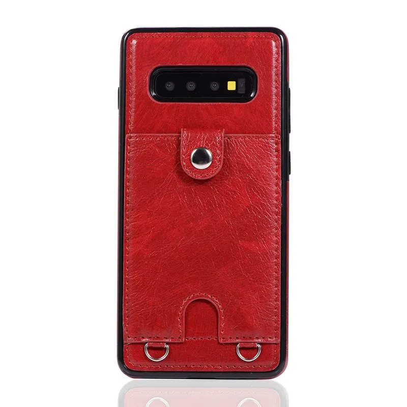 Модный, с длинным ремешком кожаный бумажник чехол для samsung Galaxy S10 S9 S8 плюс S10e Note 8 9 S7 края с слот для карт мульти-функциональный