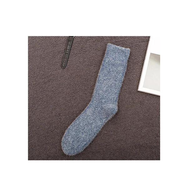 Blue Плотные мужские шерстяные носки, хлопковые махровые теплые носки для зимы, мужские толстые теплые зимние носки, Calcetines Meias Grossas, подарок - Цвет: Blue