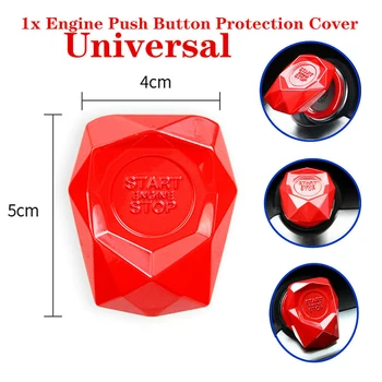 

Car Decor Ignition Switch Trim Engine Push Button Protection Cover Durable High Quality Hot