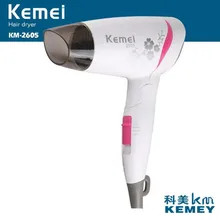 Kemei фен для волос KM-2605 мини-фен Студенческая Складная ручка 1600 Вт Мощность горячей и холодной