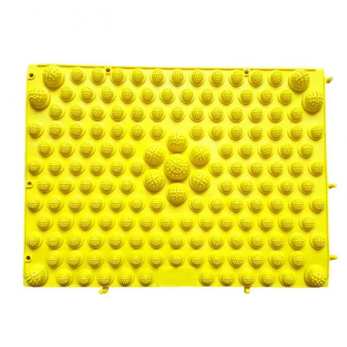 Yellow Домашние и уличные мебельные подушечки для ног 29x39 см Массажная подушка для ног коврик для кровообращения ног - Цвет: Yellow