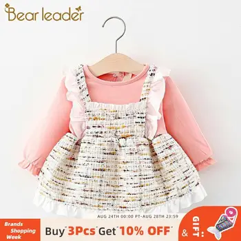 

Bear Leader Newborn Kids Autumn Dress Lovely Costume 2020 New Girls Ruffles Princess Party Costumes Children Cute Clothing Suits