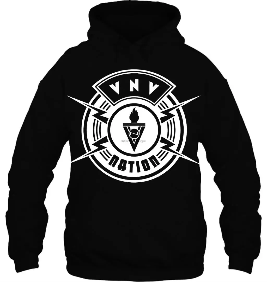 Мужская Толстовка Новинка VNV Nation электронный логотип музыкальной группы Черный Размер S до 3XL женская уличная одежда
