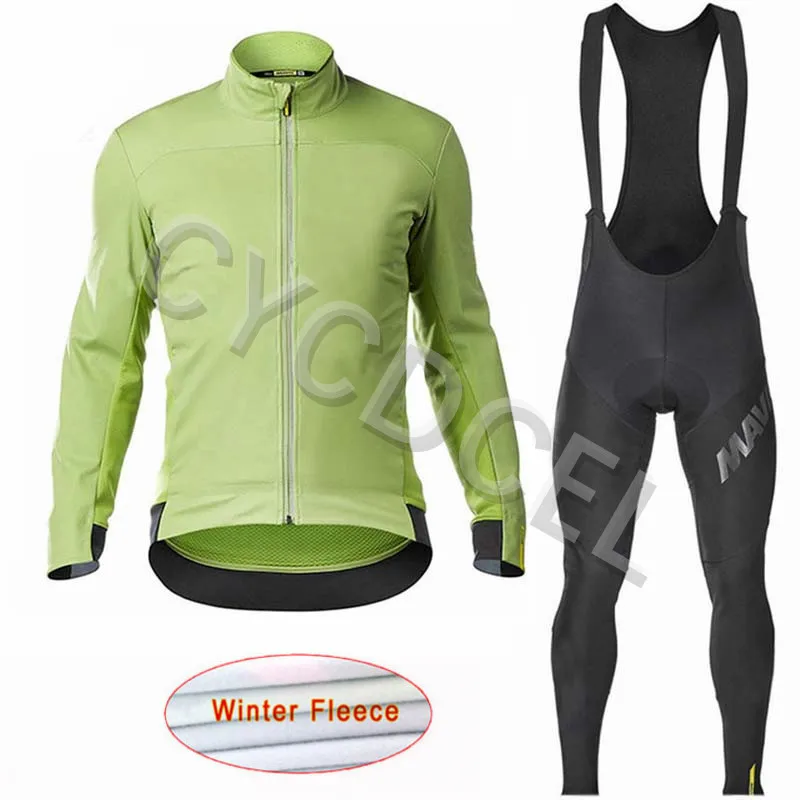 Cycling jersey 14 Mavic Pro Team, зимний теплый флисовый комплект одежды для мужчин, велосипедная майка, велосипедная одежда, Ropa Ciclismo, велосипедная одежда, 16D гелевый комбинезон - Цвет: Cycling jersey 14