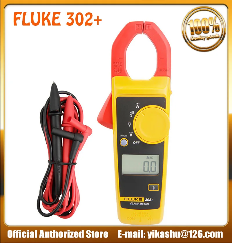 

Fluke 302+ Digital Current Clamp Meter pliers ammeter Resistance Tester AC amperimetric clamp multimeter ampere