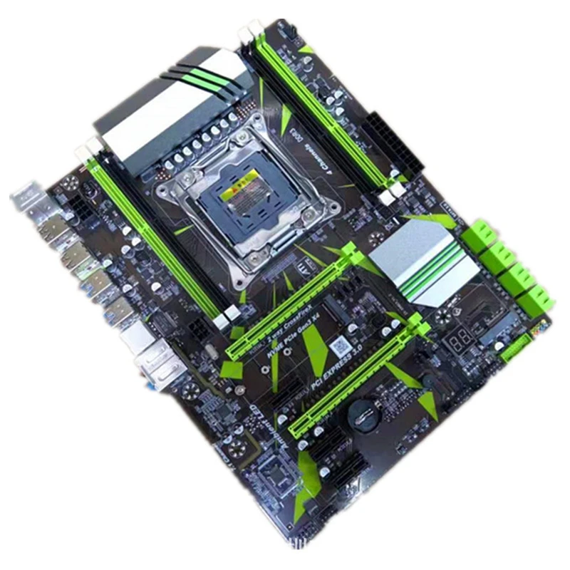 X99 LGA2011-V3 High Speed Module 4 Channel DDR3 Motherboard Desktop Computer System Board Mainboard with E5 2678 V3 CPU,2 x 16GB