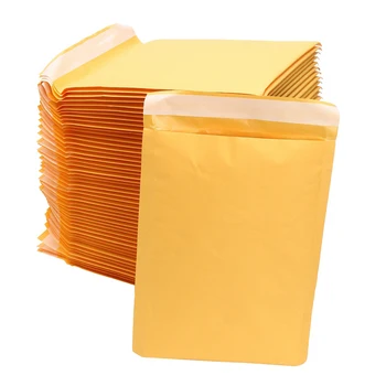 

Strong Stickiness Yellow Pink Kraft Paper Bubble Envelopes Bags Protection Bubble Shipping Envelopes
