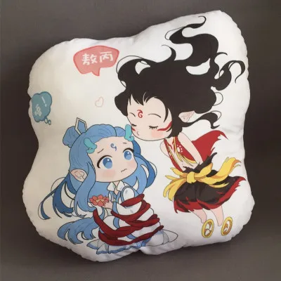 NE ZHA мифологический фильм мультфильм дети озорной фигуры плюшевые мягкие детские игрушки Рождественский подарок подушка - Цвет: A0547