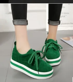 Platform shoes women's spring 2020 new wild increase casual students popular single shoes zapatillas nike mujer
