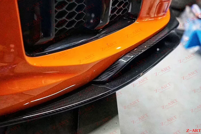 Z-ART для Audi R8 передний спойлер из углеродного волокна для R8 передний спойлер из углеродного волокна для Audi R8 передний подбородок из углеродного волокна 20016