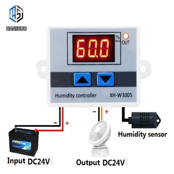 

Digital LED Humidity Controller Hygrometer Humidity Control Switch Hygrostat SHT20 Humidity Sensor XH-W3005 W3005 220V 12V 24V