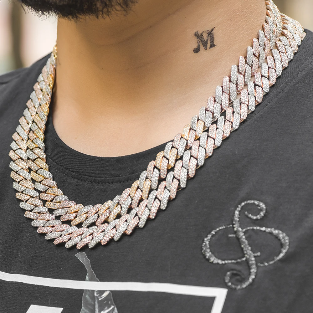 関税/送料込み【THE GASPER】12MMキューバチェーンセット18K 12MM Cuban | GASPER.CO
