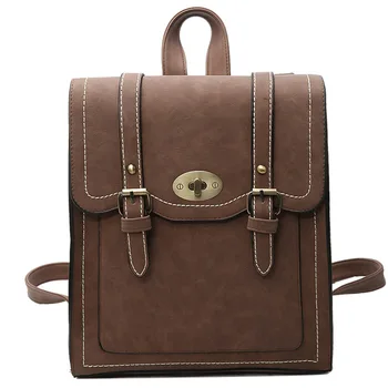 

New fashion trend Pu backpack leisure large capacity backpack student schoolbag women Backpack