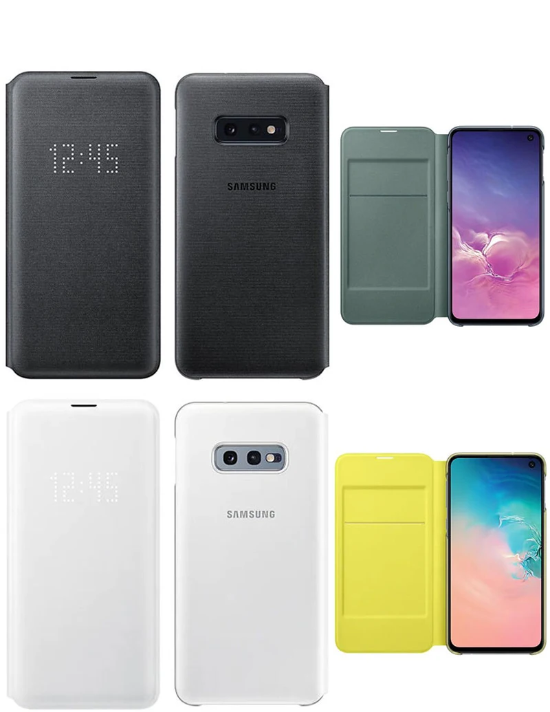  Original Led Phone Case View Cover For Samsung Galaxy S10 X SM-G9730 S10+ S10 Plus SM-G9750 S10e S1 - 33001013409