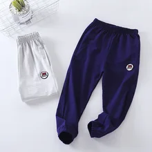 Летняя Новинка; стильная детская одежда; Детские противомоскитные штаны в Корейском стиле с надписью для больших мальчиков и девочек