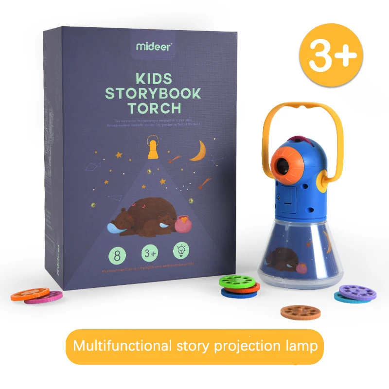 4 In 1 story lamp Портативный проектор светильник фонарь игрушки сказки история книга набор детский театр обучающие игры фонарь звездное небо Спящая Ночная лампа - Цвет: 4 In 1 story lamp
