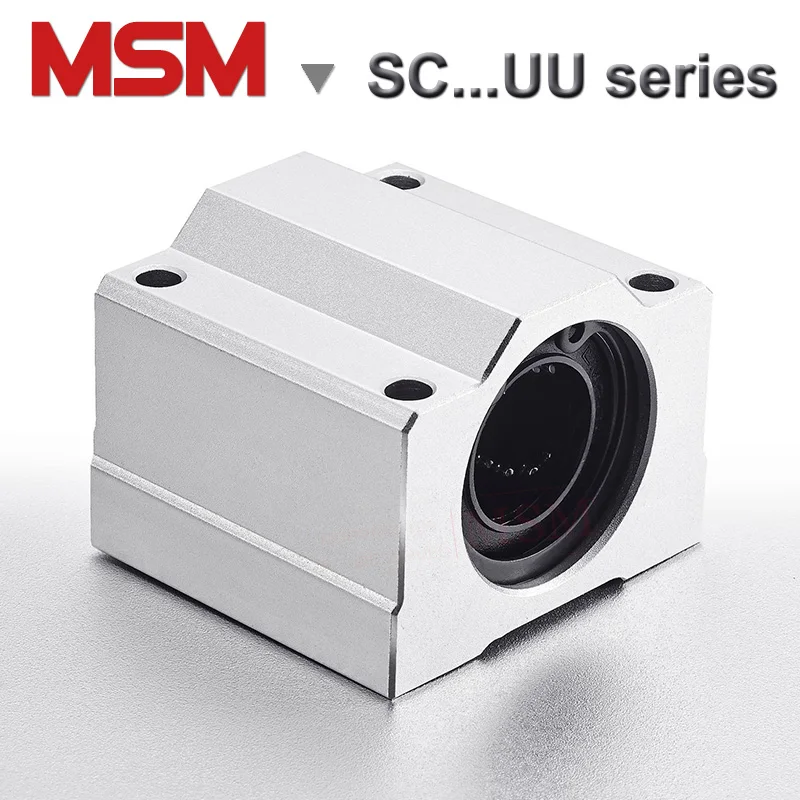 

MSM Linear Bearing Blocks SC8UU SC10UU SC12UU SC13UU SC16UU SC20UU SC25UU SC30UU Aluminium Housing SMA/LHBB/SCS Sliding Unit(mm)