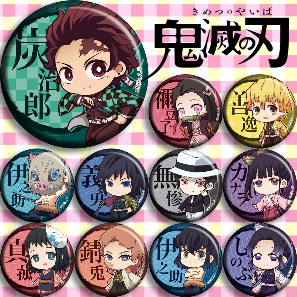 Японское аниме Demon Slayer: Kimetsu no Yaiba Kamado Tanjirou значок для косплея Мультяшные значки