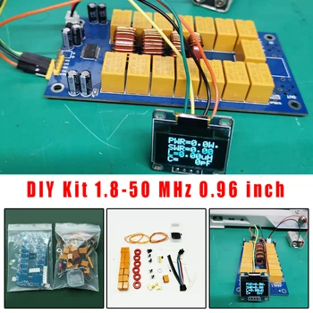 

100W OLED ATU100 Automatic Antenna Tuner DIY Set Kit 1.8-50 MHz 0.96-Inch ATU-100 MINI 7x7 Antenna Automatic Tuner