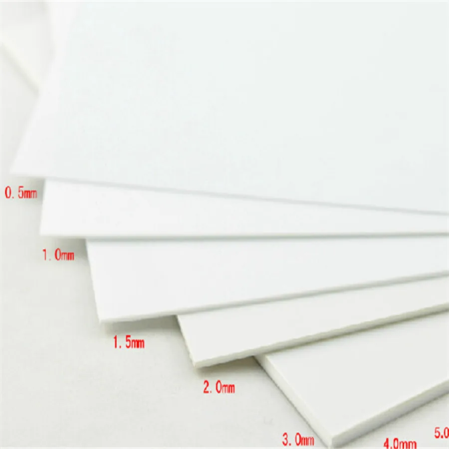 PVC 폼 보드 플라스틱 플랫 시트 보드 모델 플랫폼, 300x200mm, 1mm, 2mm, 3mm, 5mm, 7mm, 9mm 두께