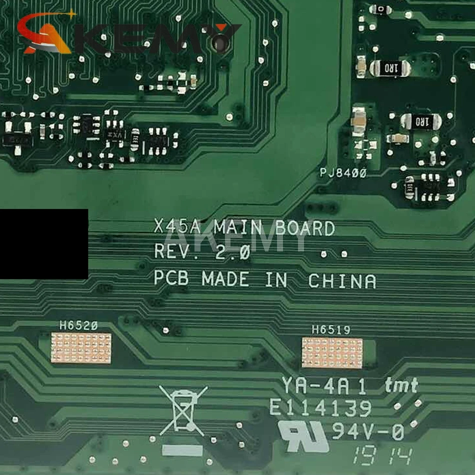 Для Asus материнская плата X45A REV2.0 Интегрированная 100% работа|motherboard for asus|asus