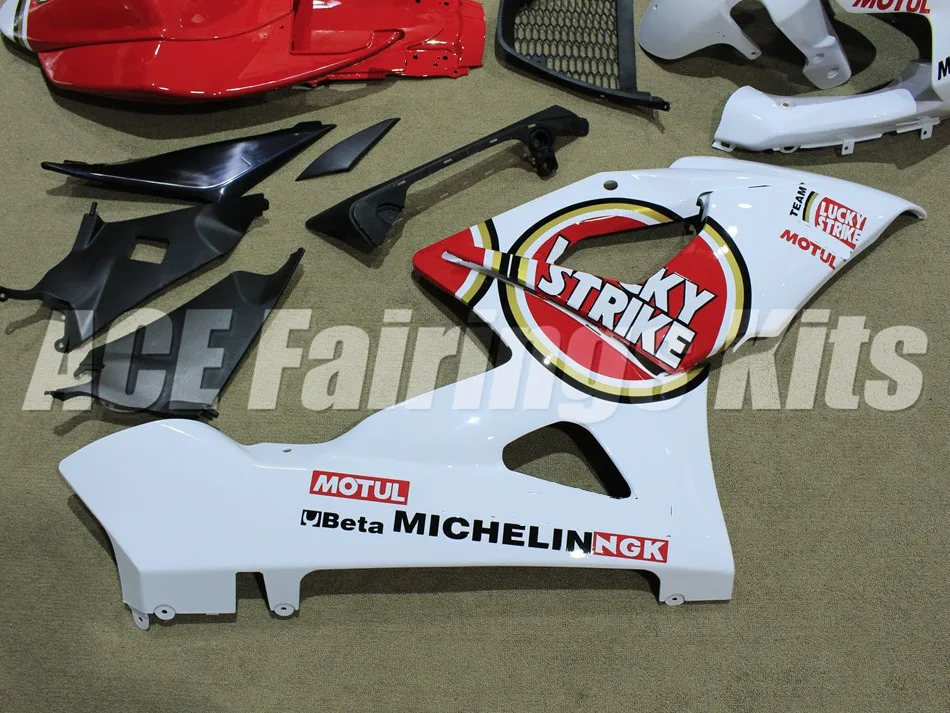 Мотоциклы полные Обтекатели подходят для Suzuki GSXR1000 K5 2005 2006 GSXR-1000 05 06 ABS пластик инъекции белый красный lucky racing
