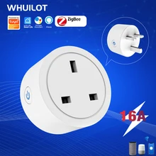 

Zigbee 3.0 Smart Plug Tuya UK Wireless Control Socket Outlet with Energy Monitering Timer Function, Works with Alexa Google Home