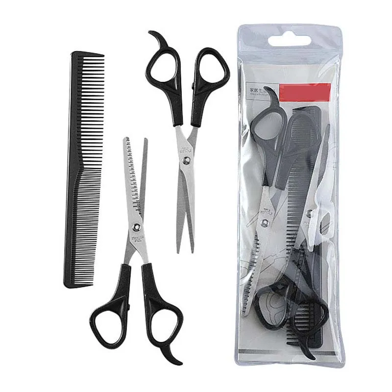 Flash Sale Hairdressing Scissors Thinning Shears Household Comb 3pcs-Set 73oqkMpG0