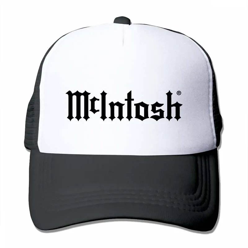 McIntosh, домашняя аудио бейсболка с логотипом для мужчин и женщин, кепки для водителя грузовика, модная Регулируемая Кепка - Цвет: 4-Black