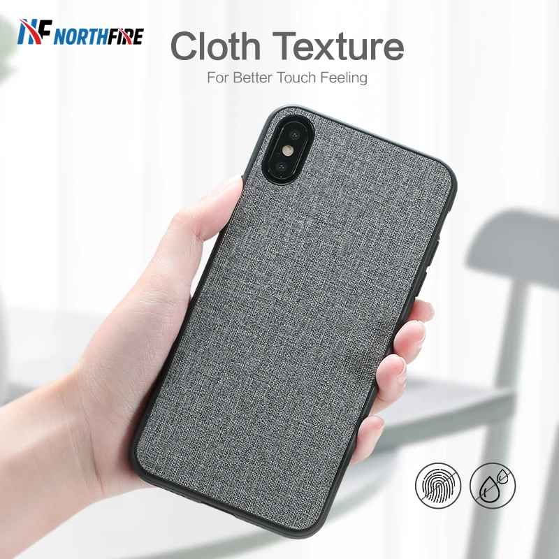 

NORTHFIRE Cloth Case For iPhone X XS Max 6 7 8 Plus X XR Luxury Retro Phone Case For iPhone XS Max 6S 7 Back Covers Fundas Coque