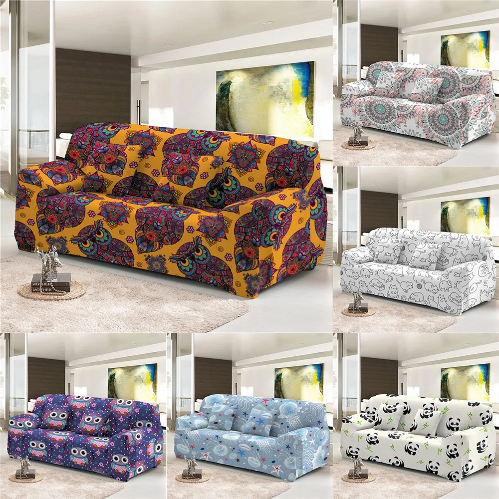 Boniu slipcovers диван крышка животных печати секционные эластичный чехол для дивана диван Полотенца для Гостиная один/два три/Четырехместный