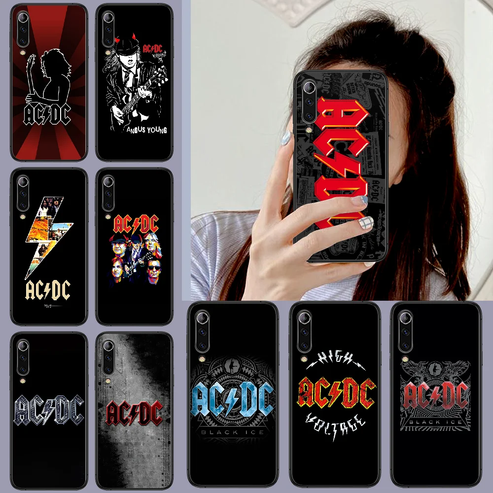 AC DC Rock Band телефон чехол для Xiaomi Mi note 10 A3 9 Макс 3 A2 8 Lite Pro ultra черный Магнитный trend prime