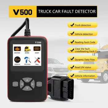 

New V500 OBD Car/Truck Diagnosis CR-HD Device Heavy Duty Truck Diagnostic Tool Code Reader Scanner V500 Truck Diagnostic Scanner