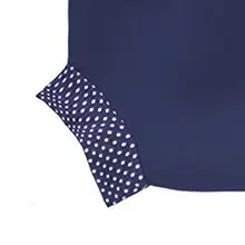 Синий купальник для девочек с белым рисунком Модный Купальник Модный женский купальник пляжное платье Туника халат