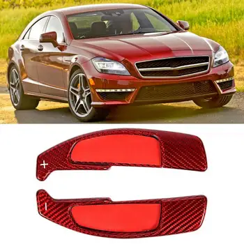 

Steering Wheel Hubs Red Carbon Fiber Steering Wheel Shift Paddle Extension Fit for Benz AMG araba aksesuar