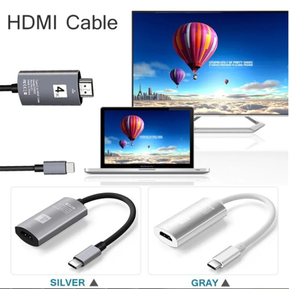 Usb type C-HDMI конвертер 4K* 2K USB C type-C адаптер кабель для Samsung Galaxy S8 S9 Note 8 для Macbook