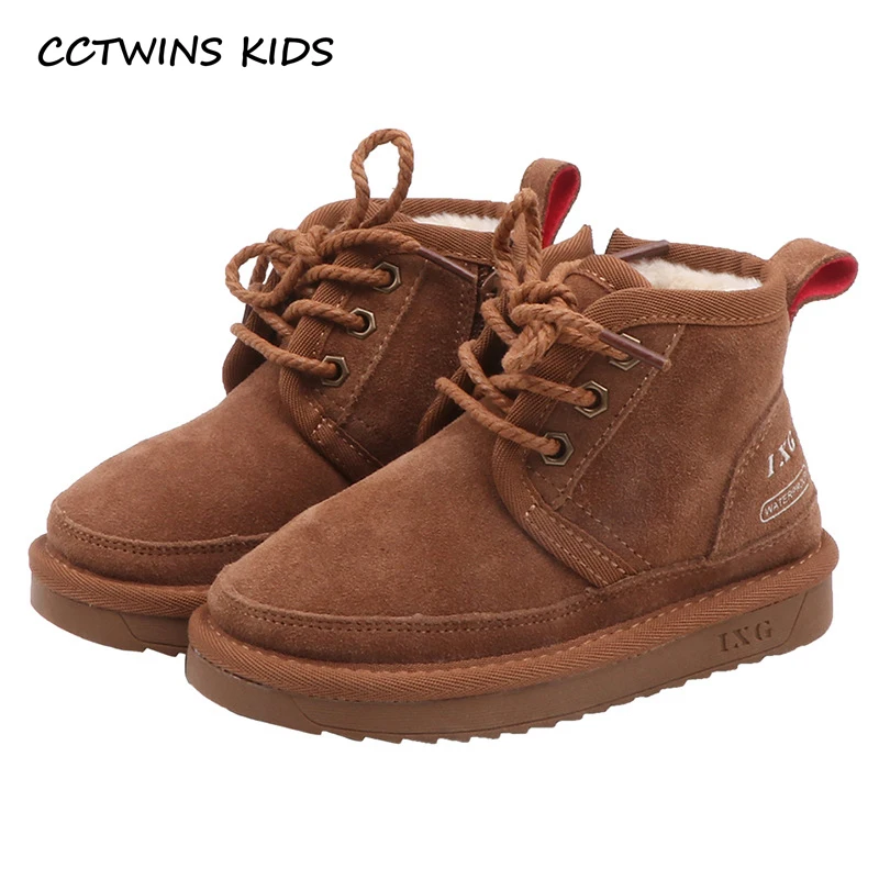 CCTWINS/детская обувь; коллекция года; Сезон Зима; модные теплые зимние ботинки для девочек; Повседневная Мягкая Обувь для мальчиков; ботинки с мехом; SNB040