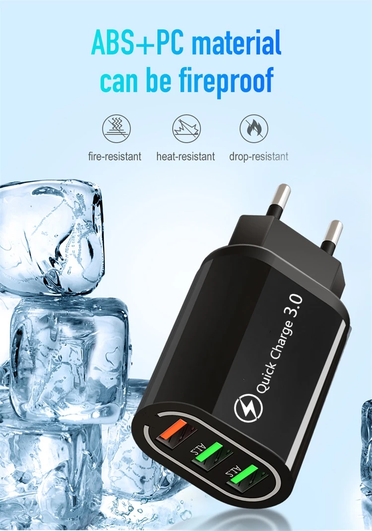 Зарядное устройство USB Quick Charge 3,0 быстрое зарядное устройство QC3.0 QC мульти штекер Адаптер настенное зарядное устройство для мобильного телефона для iPhone samsung Xiaomi Mi