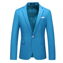 15 cores clássico terno formal jaquetas homens novo único botão magro ajuste blazers de negócios formal escritório casual magro ajuste blazer M 6XL