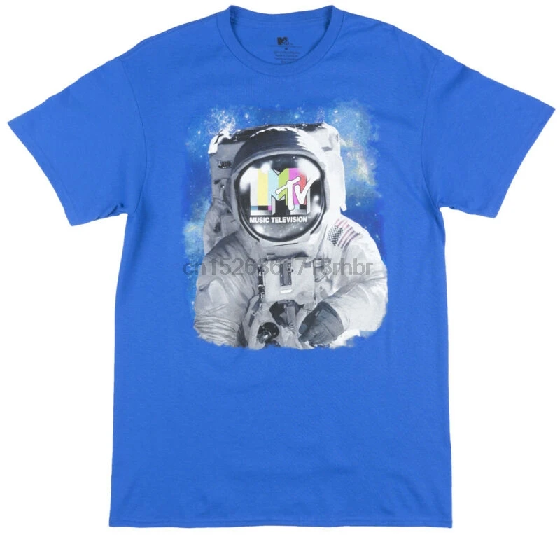 Shirt MTV Moon Man Mens Royal 