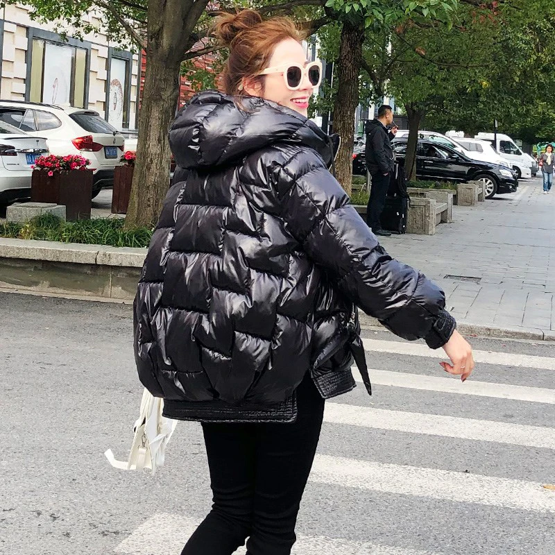 Fitaylor зимний женский короткий пуховик теплый белый пуховик с капюшоном женские теплые парки зимняя верхняя одежда