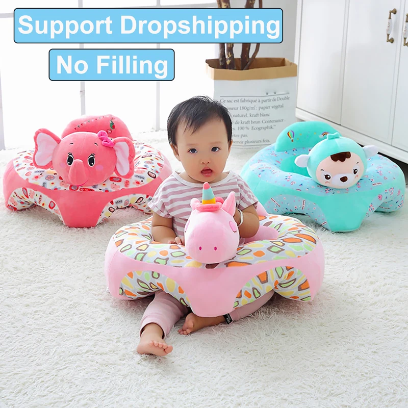 

Sofa Support Seat Cover Baby Plush Chair Learning To Sit Comfortable Toddler Nest Puff Washable without Filler Cradle Sofa Chair